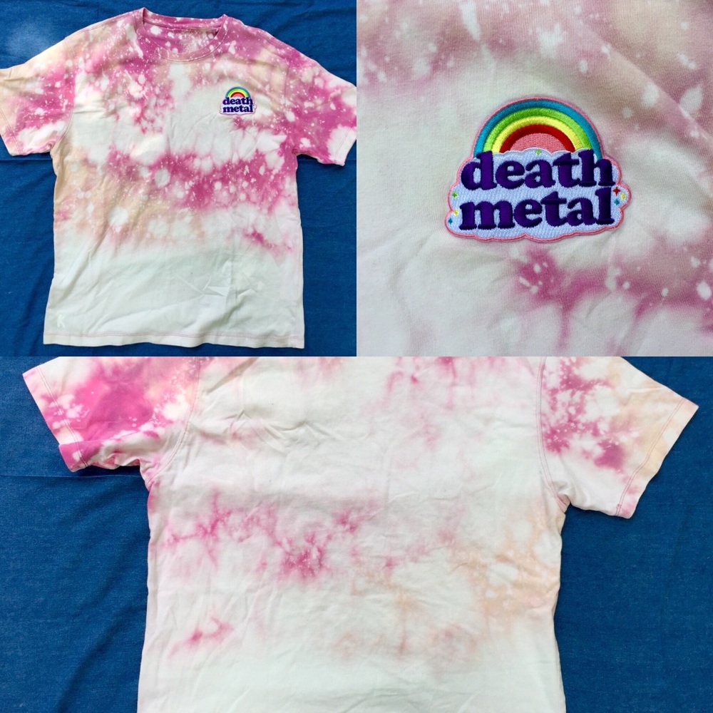 Vintage Death Medal Acid Washed T Shirt